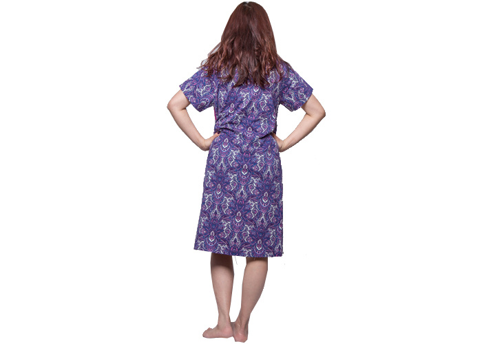 Water Print Womens Summer Nightwear Ladies Cotton Pyjamas Night Skirt
