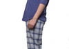 Classical Soft Fabric Stripped Pajamas Nightwear Long Sleeve And Long Pant Sleepwear