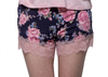 Short Loungewear Set Super Soft Womens Summer Nightwear Wide Lace Decorate